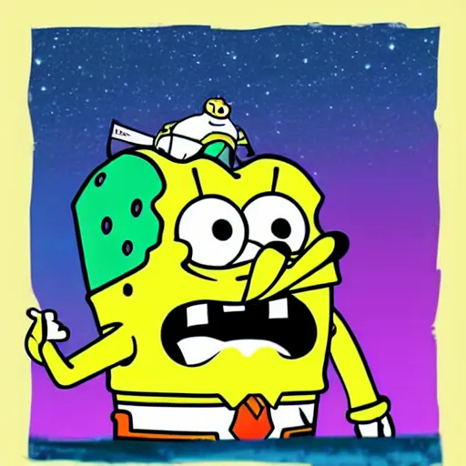 Prompt: “SpongeBob as buzz light year”