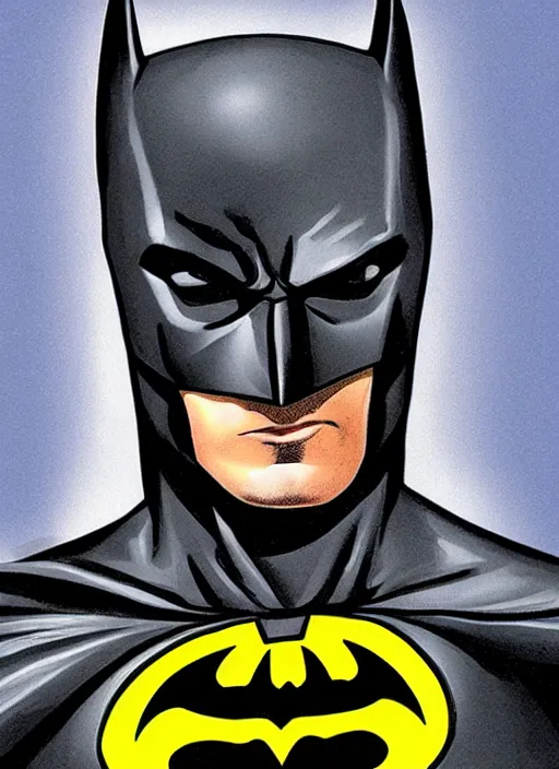 Image similar to Close-up portrait of the the batman.