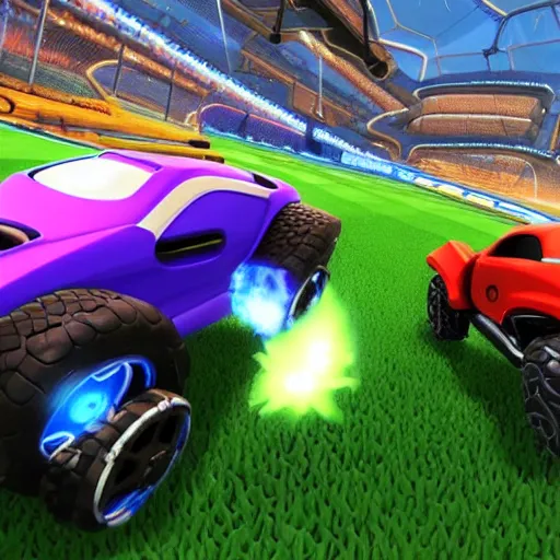 Image similar to !dream Rocket league gameplay