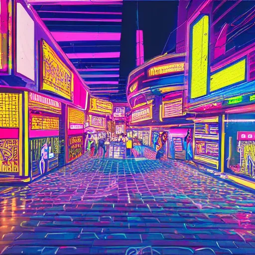 Image similar to ashanti city of the future, street scene, ashanti neon lights, high definition, detailed, futuristic, night scene, realistic