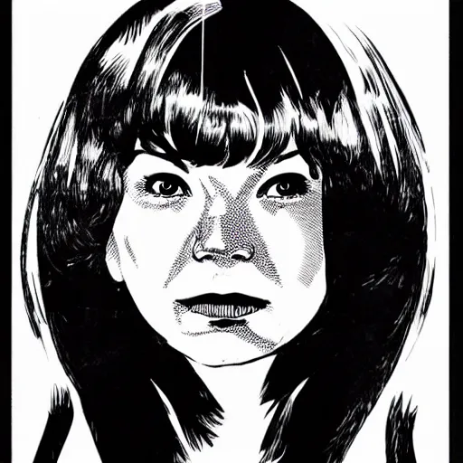 Prompt: bjork, portrait, by guido crepax