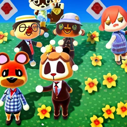 Prompt: animal crossing silvio berlusconi cute