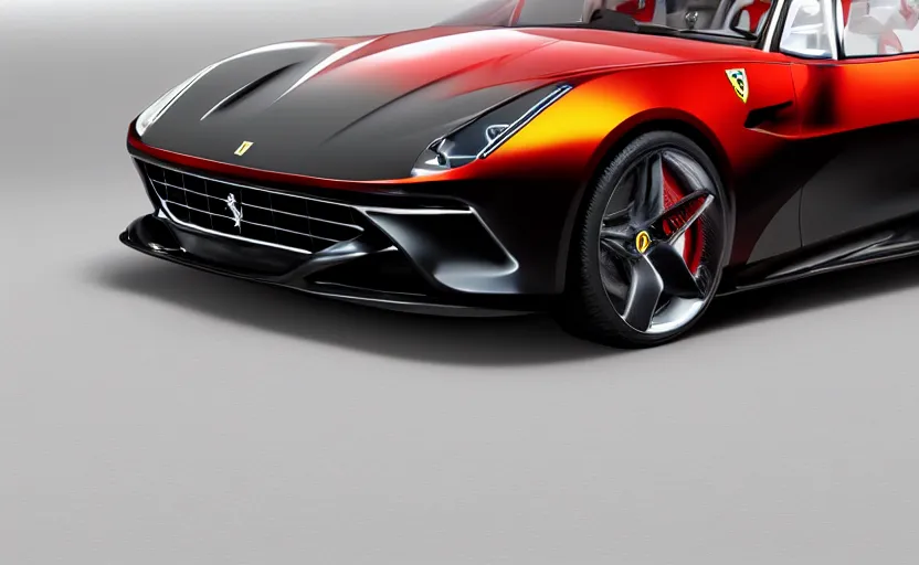 Prompt: “A black 2025 Ferrari Daytona Spyder Concept, studio lighting, 8K”