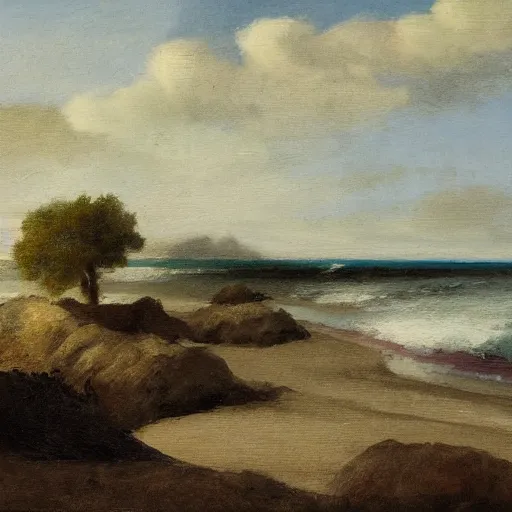 Prompt: beach landscape