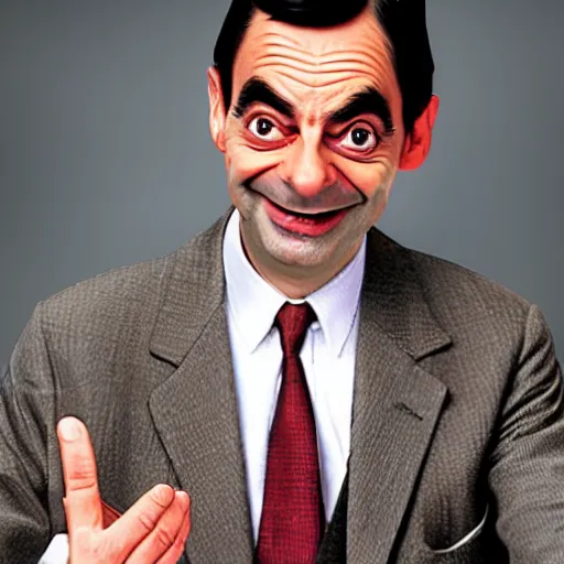 Image similar to mr. bean the bean