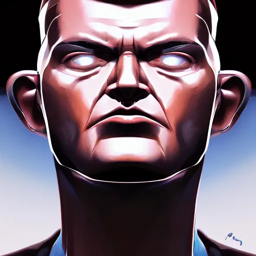 Image similar to face icon stylized minimalist t - 1 0 0 0, loftis, cory behance hd by jesper ejsing, by rhads, makoto shinkai and lois van baarle, ilya kuvshinov, rossdraws global illumination