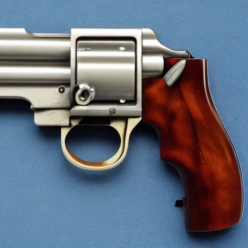 Image similar to mangum revolver 5 0 0 made out of plastic.