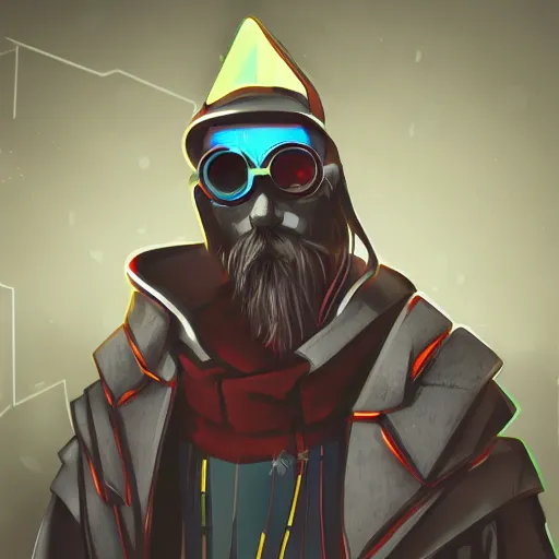 Image similar to cyberpunk sinterklaas as the leader of a futuristic communist nation, cybernetics, sharp lines, digital, artstation, colored in