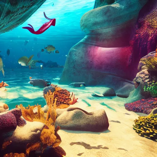 Image similar to a portrait of mermaid underwater atlantis, 4 k, photorealistic, organic, unreal engine