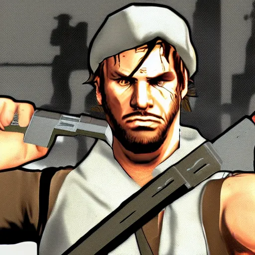 Image similar to solid snake in gta san andreas