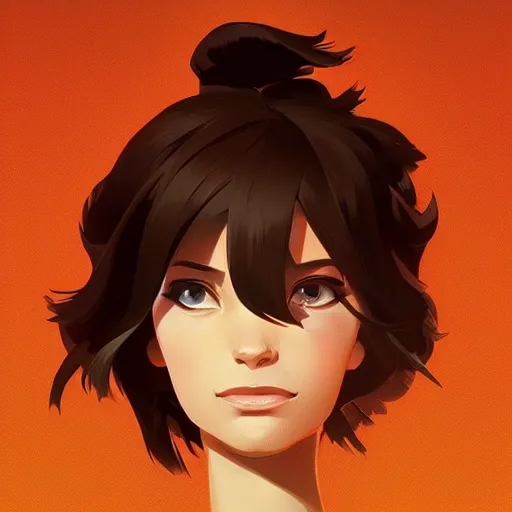 Image similar to face icon stylized minimalist m. a. s. h., loftis, cory behance hd by jesper ejsing, by rhads, makoto shinkai and lois van baarle, ilya kuvshinov, rossdraws global illumination