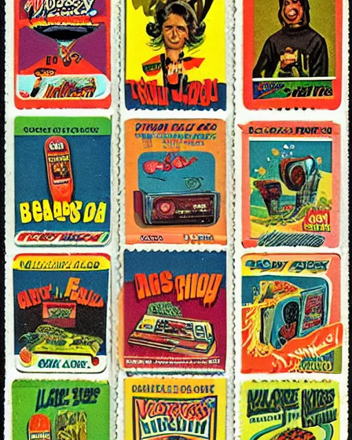 Image similar to wacky packages card from the 1 9 7 0 s