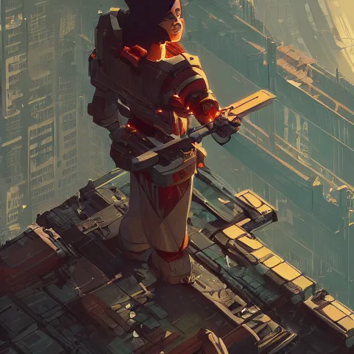 Prompt: cyborg suffragette by victo ngai and andreas rocha and greg rutkowski trending on artstation unreal engine 8 k hd wallpaperjpeg artifact blur