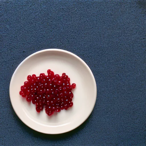 Image similar to a man eats currants with sugar in a plate in the kitchen, hyper realistic, hyper detailed, fujicolor superia 1 6 0 0 photo, cfg _ scale 8