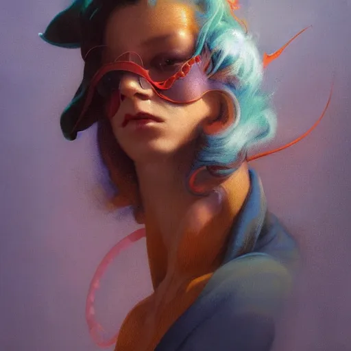 Prompt: beautiful realistic character portrait of a hero in the 1 9 2 0 s, wearing 1 9 2 0 s cloth hair, coloured in teal and orange, muted colours, by peter mohrbacher, hajime sorayama, wayne barlowe, boris vallejo, aaron horkey, gaston bussiere, craig mullins