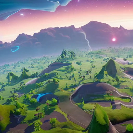 Image similar to Proof that the earth is flat, flat earther, hyper realistic, unreal engine, trending on artstation, fortnite