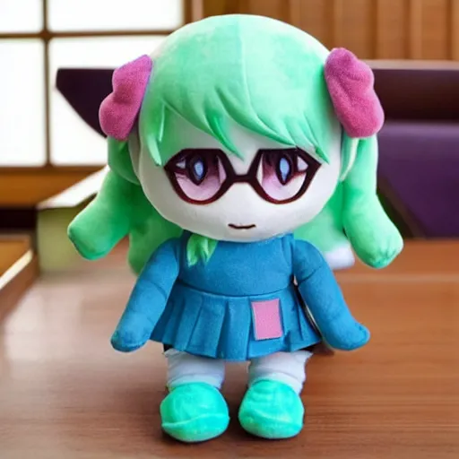 Image similar to cute fumo plush of a tiny girl with incredible ambitions