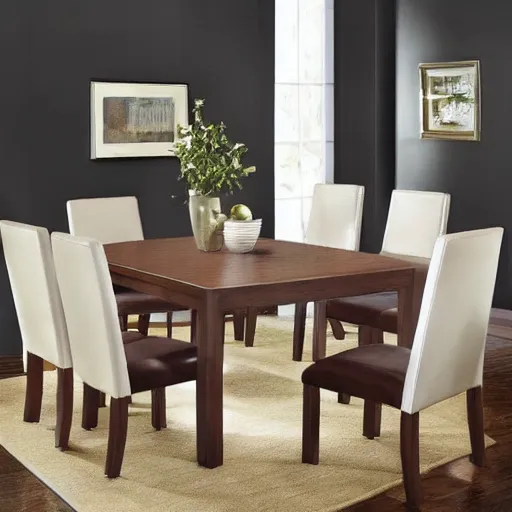 Image similar to i would flip and wonder, what kind of dining room set * defines * me as a person?