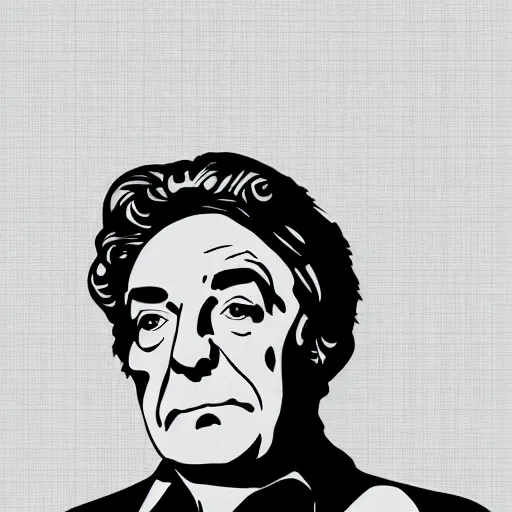 Image similar to Columbo, digital art, minimalist