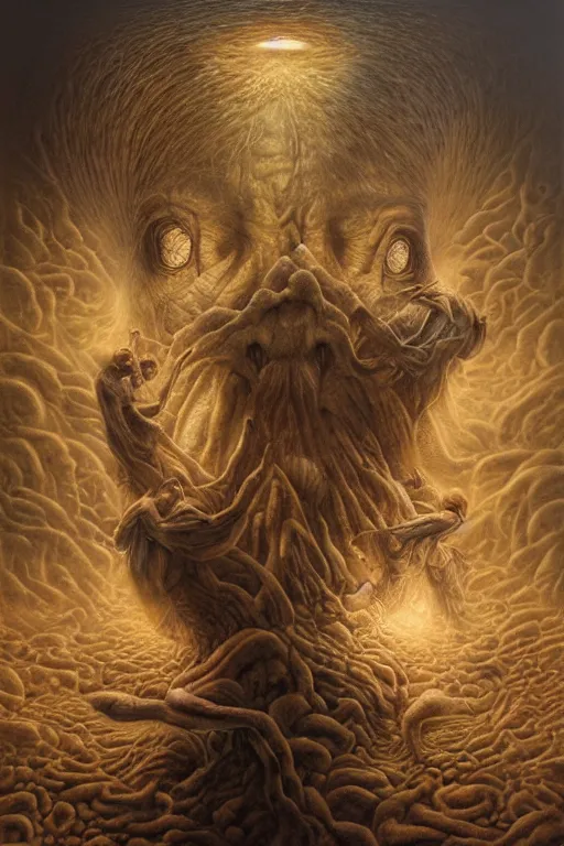 Image similar to the first men by tomasz alen kopera.