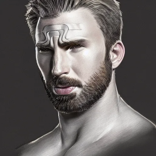 Image similar to full figure ultra realistic illustration, chris evans as samurai, intricate, elegant, highly detailed, digital painting, artstation, concept art, smooth, sharp focus, illustration, art by artgerm and greg rutkowski and alphonse mucha