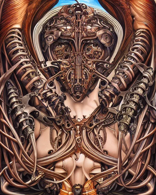 Image similar to artwork by evelyn de morgan, biomechanical, hd, hyper detailed, 4 k