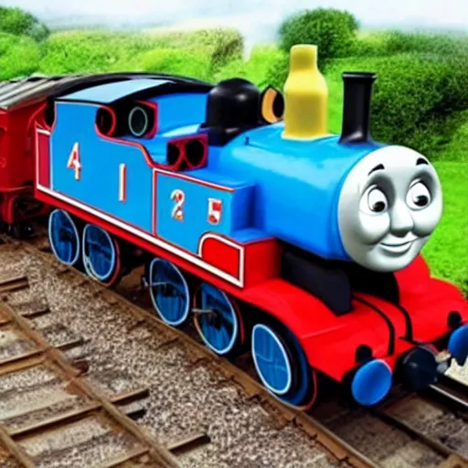 Prompt: thomas the tank engine