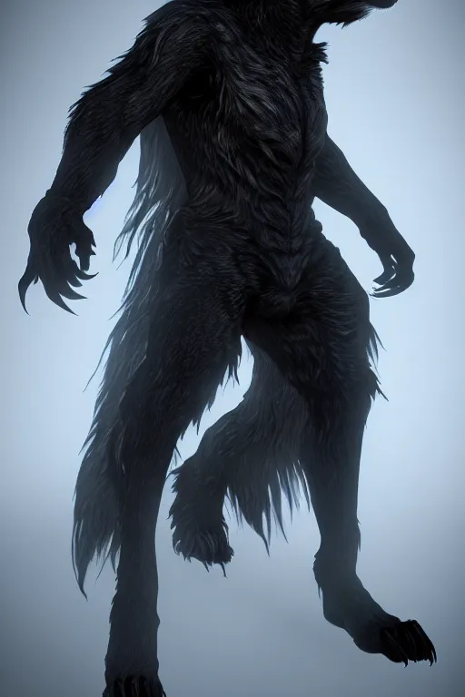 Image similar to werewolf from van helsing unreal engine realistic render high res character concept art