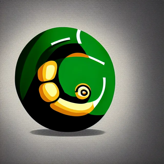 Prompt: professional clean and smooth digital illustration of !!iconic sports logo!! of (a snail)!basketball!, UHD, 8K