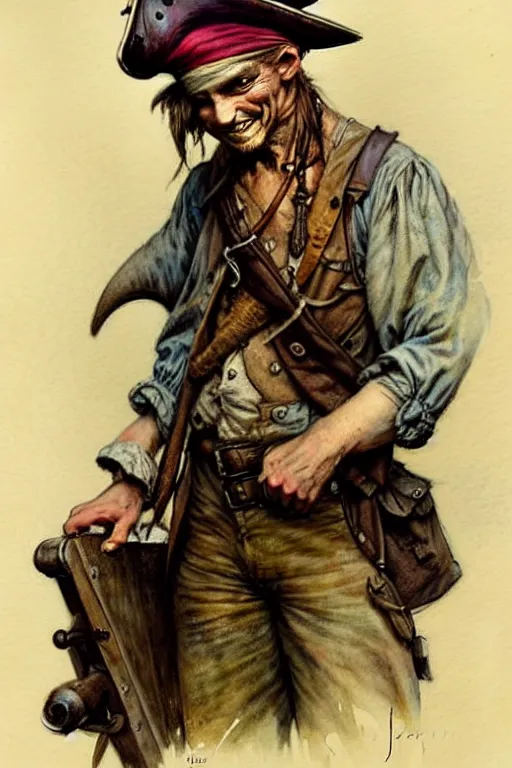 Image similar to (((((1950s pirate . muted colors.))))) by Jean-Baptiste Monge !!!!!!!!!!!!!!!!!!!!!!!!!!!
