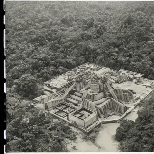 Prompt: vintage photo of the lost gold city of el dorado in the south american jungle, photo journalism, photography, cinematic, national geographic photoshoot