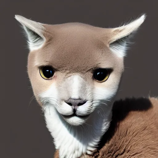 Image similar to a cat - alpaca - hybrid, animal photography