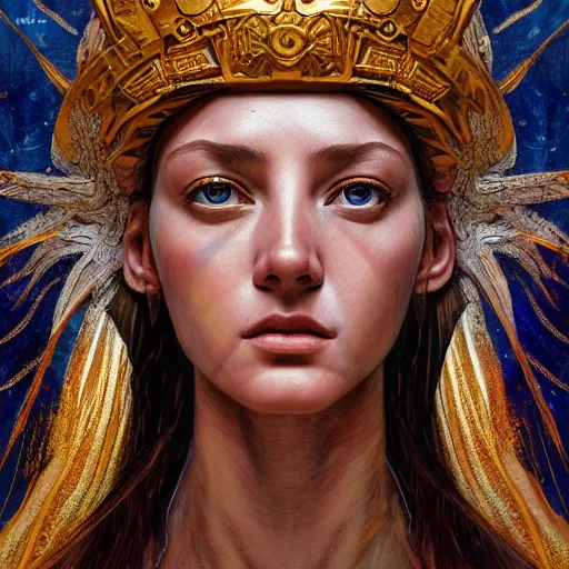 Prompt: hyperrealistic mixed media painting of beautiful goddess Athena, stunning 3d render inspired art by P. Craig Russell and Barry Windsor-Smith, perfect facial symmetry, dim volumetric lighting, 8k octane beautifully detailed render, post-processing, portrait, extremely hyper-detailed, intricate, epic composition, cinematic lighting, masterpiece, trending on artstation, very very detailed, masterpiece, stunning