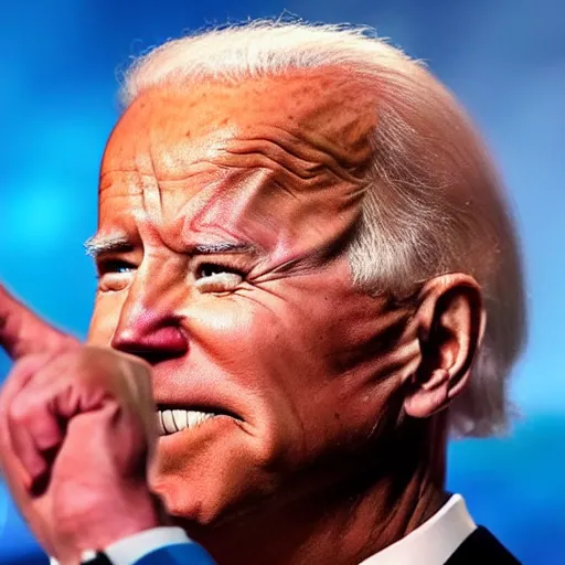 Prompt: joe biden tripping on acid