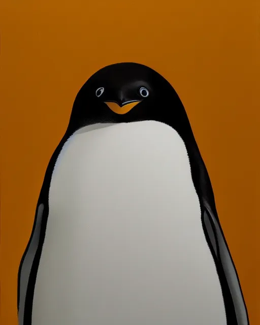 Prompt: Rhads, nielly, Symmetrical penguin portrait