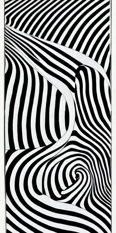 Image similar to cosmic folding in spacetime by bridget riley