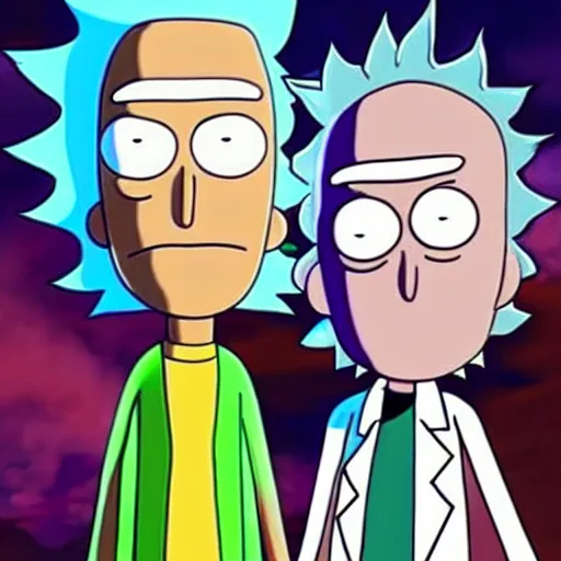 Prompt: Rick and Morty real person, detailed, hyper-realistic