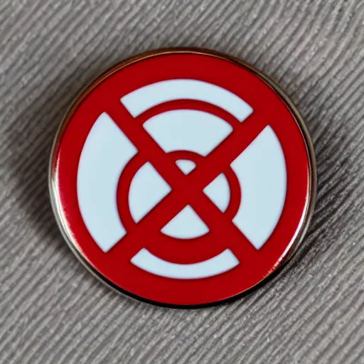 Image similar to simple yet detailed, circle pictogram fire warning flame enamel pin retro design