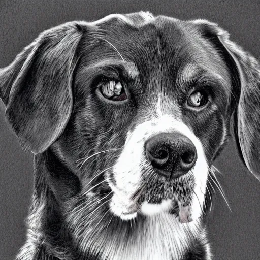 Image similar to ultra detailed portrait of a dog