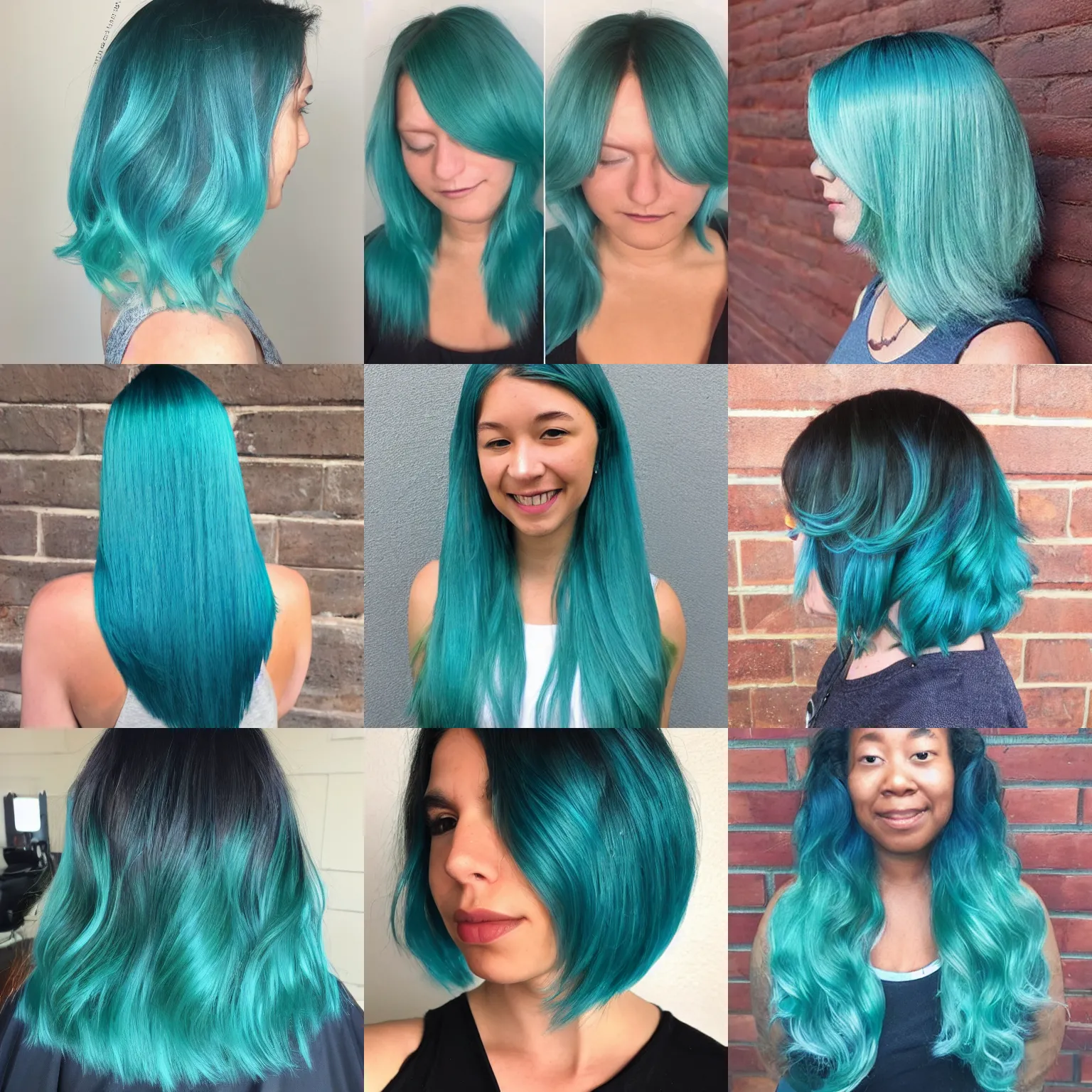a picture of stable diffusion with teal hair Stable Diffusion OpenArt