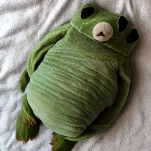 Prompt: cozy tardigrade, giant soft tardigrade curled up in a blanket eating celery, cute, soft, gentle, kind, tender