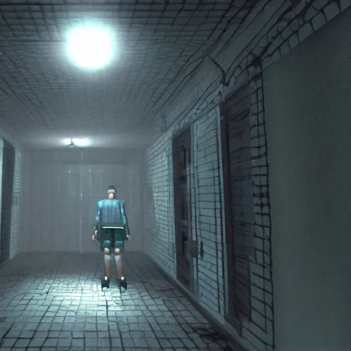 Image similar to a playstation 1 era survival horror horror game screen shot