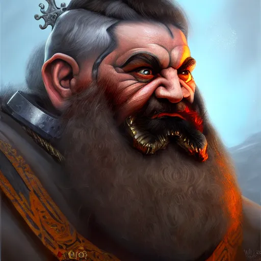 Prompt: portrait painting of a dwarven berserker, sharp focus, award - winning, trending on artstation, masterpiece, highly detailed, intricate. art by winona nelson