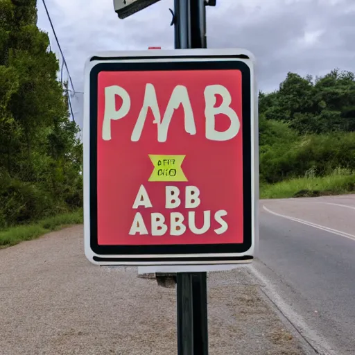 Prompt: a sign that says dababus