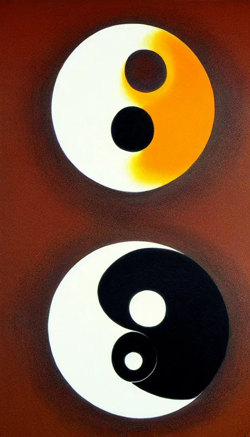 Image similar to Abstract representation of ying Yang concept, by James Gurney