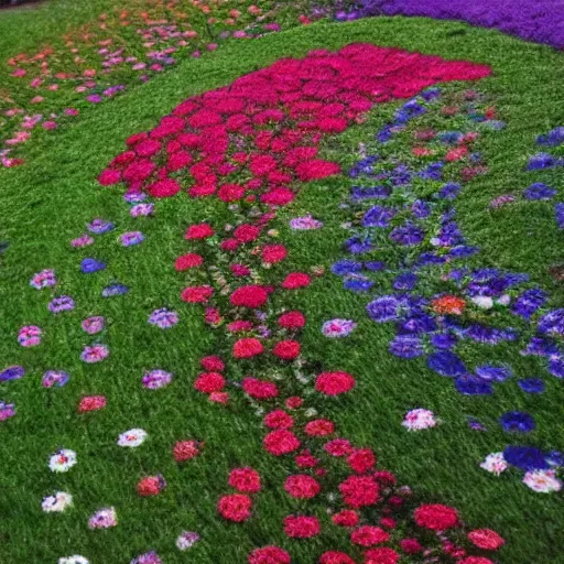 Prompt: flower carpet