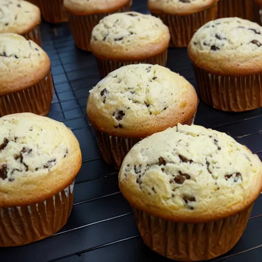 Image similar to army of gigantic muffins invading a city, 5 5 mm