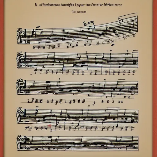 Image similar to a legible piece of sheet music