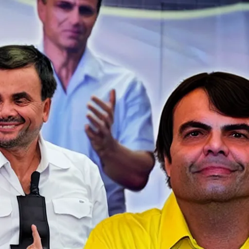 Image similar to son of Bolsonaro and Lula