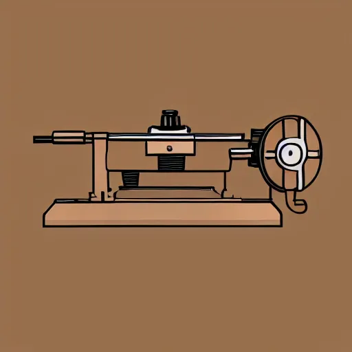 Image similar to lathe, woodworking, vector art